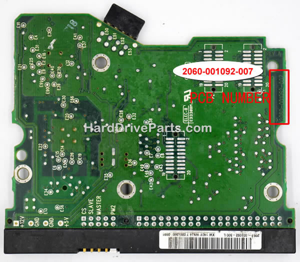 2060-001092-007 Tarjeta Lógica Disco Duro WD