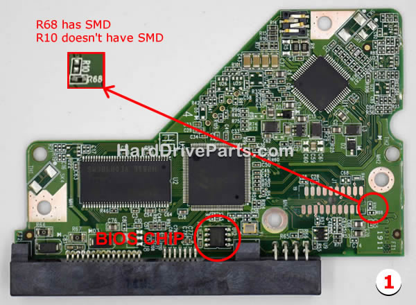 2060-771640-003 WD Tarjeta Lógica BIOS Transfiera