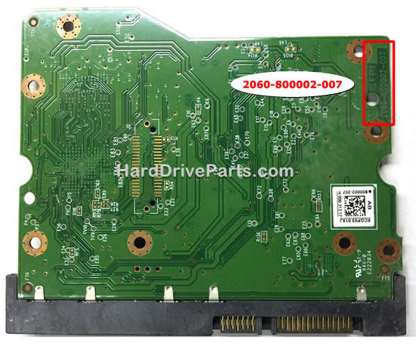2060-800002-007 Tarjeta Lógica Disco Duro WD
