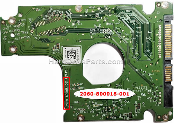 2060-800018-001 Tarjeta Lógica Disco Duro WD