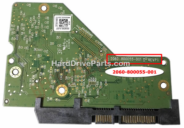 2060-800055-001 Tarjeta Lógica Disco Duro WD