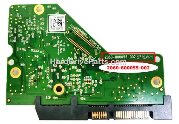 2060-800055-002 Tarjeta Lógica Disco Duro WD