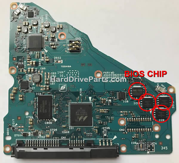 G3820A Toshiba Tarjeta Lógica BIOS Transfiera