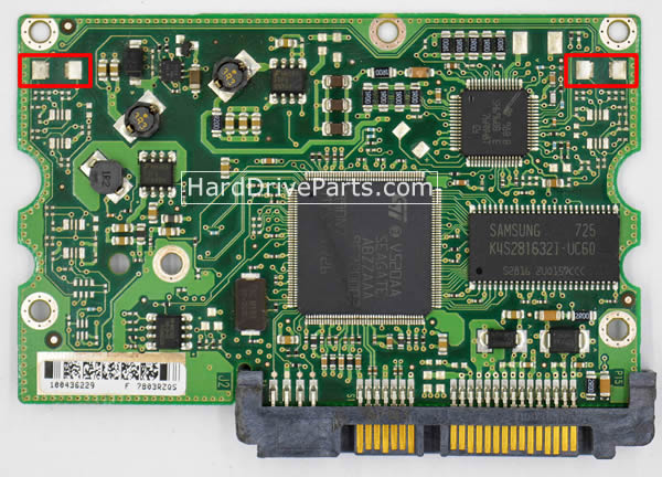 Controladora disco duro seagate pcb 100435196