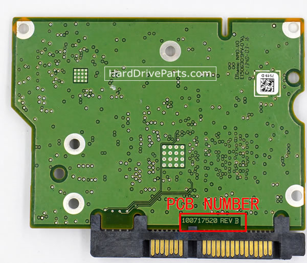 100717520 placa lógica disco duro Seagate
