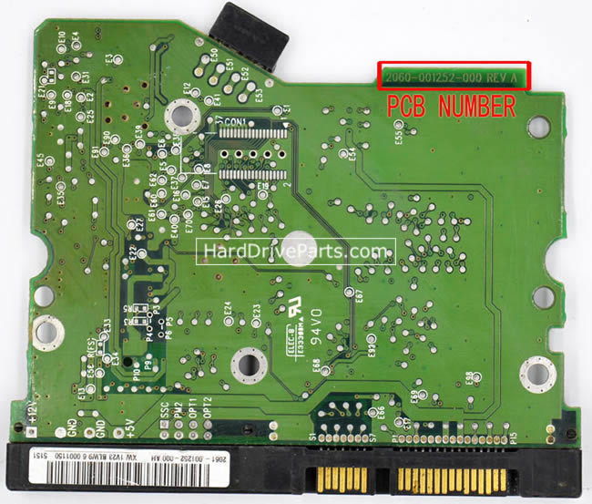 Western Digital WD800JD PCB?Disco Duro 2060-001252-000