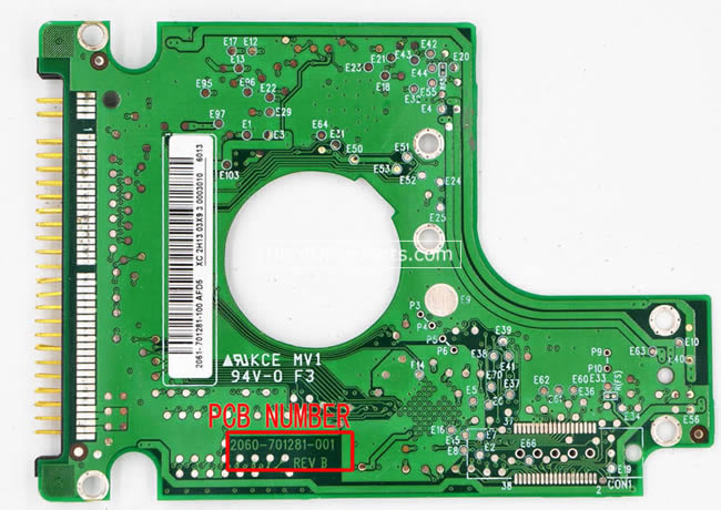 Western Digital WD800UE PCB?Disco Duro 2060-701281-001