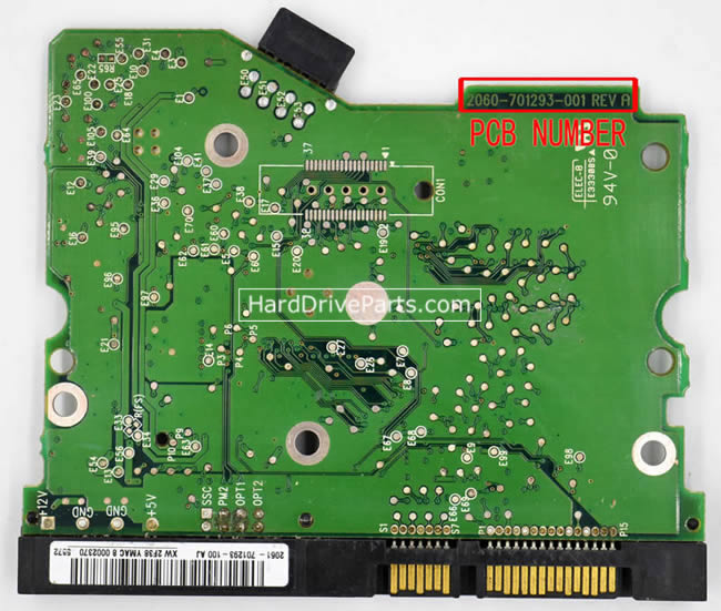 WD800BD Western Digital Placa Disco Duro 2060-701293-001