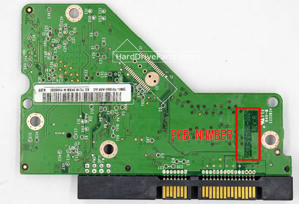 2060-701590-000 placa lógica disco duro WD