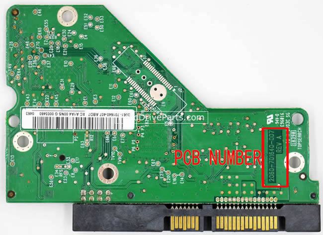 2060-701640-007 Placa Logica Disco Duro WD PCB