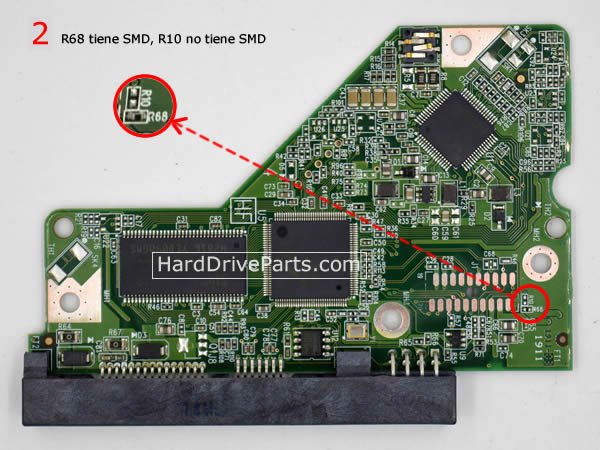 Controladora disco duro wd pcb 2060-771640-003