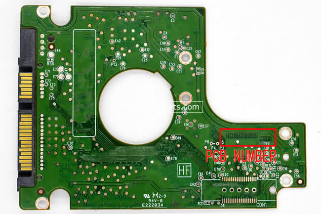 WD2500BEVT Western Digital Placa Disco Duro 2060-771672-001