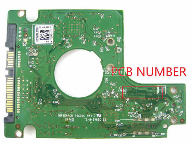 WD6400BPVT WD Placa Disco Duro 2060-771692-002