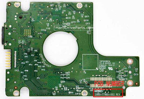 2060-771801-002 placa lógica disco duro WD