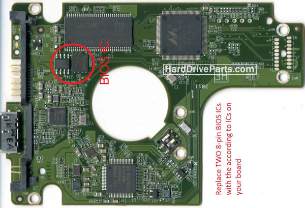 Controladora disco duro wd pcb 2060-771814-001