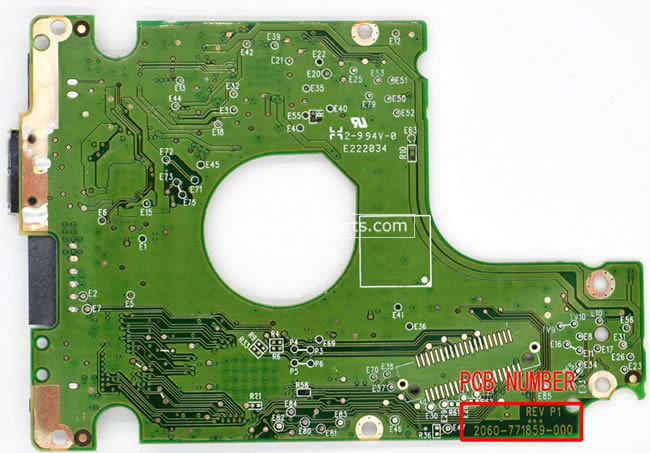 WD5000LMVW Western Digital Placa Disco Duro 2060-771859-000