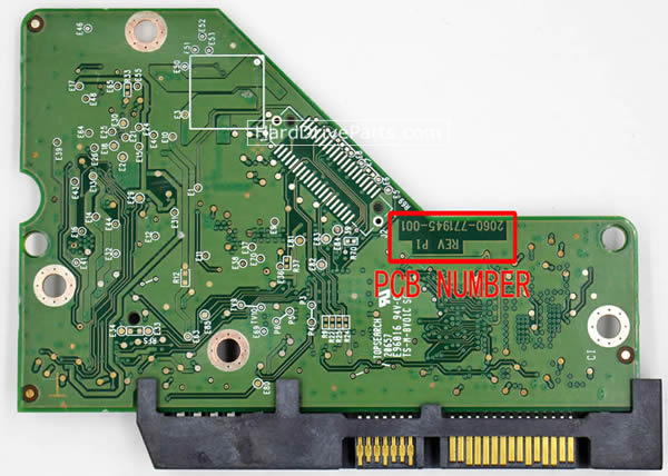 Contrôleur De Carte PCB Électronique 2060-771945-001 WD20EZRX-22W12B0