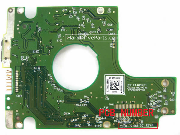 2060-771961-001 placa lógica disco duro WD