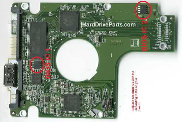 Controladora disco duro wd pcb 2060-771961-001