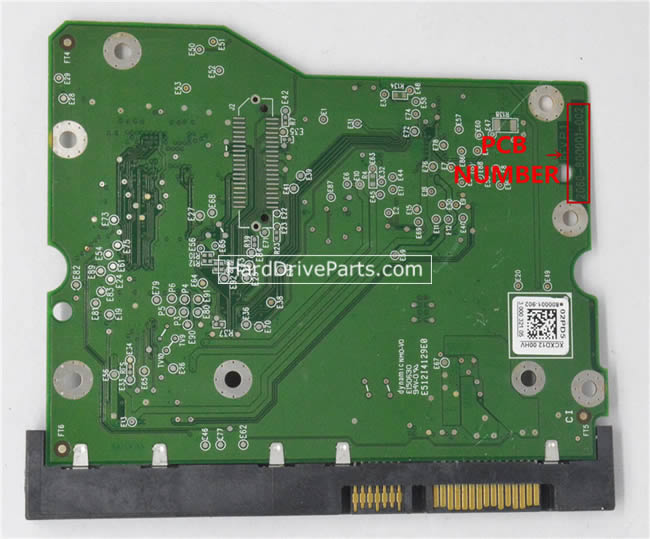 WD60EFRX WD Placa Disco Duro 2060-800001-002