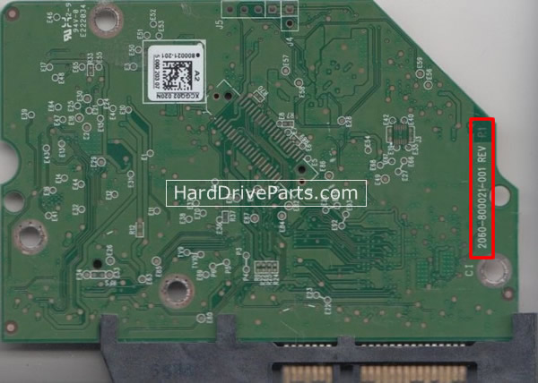 Controladora disco duro wd pcb 2060-800021-001