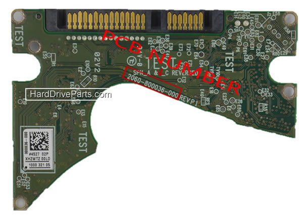 Controladora disco duro wd pcb 2060-800036-000