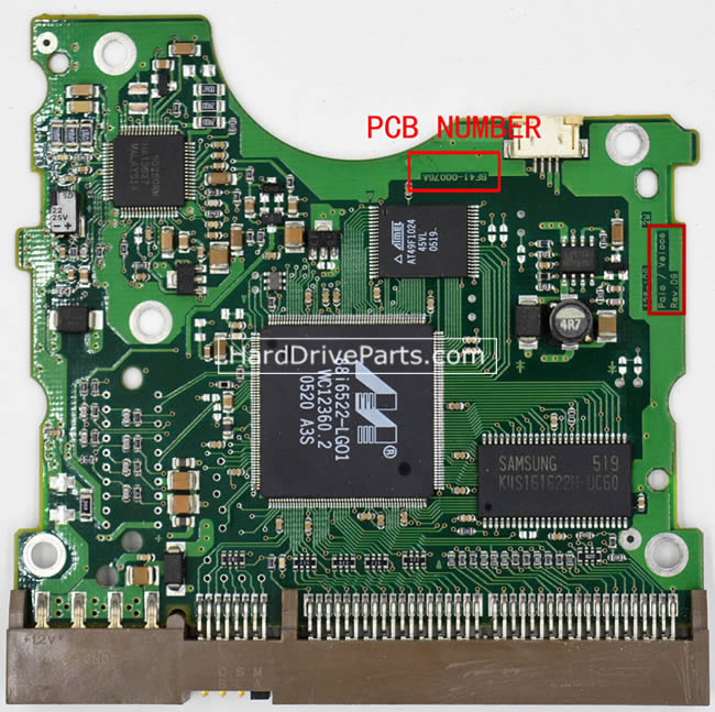 Samsung SP0802N Placa Controladora Disco Duro BF41-00076A