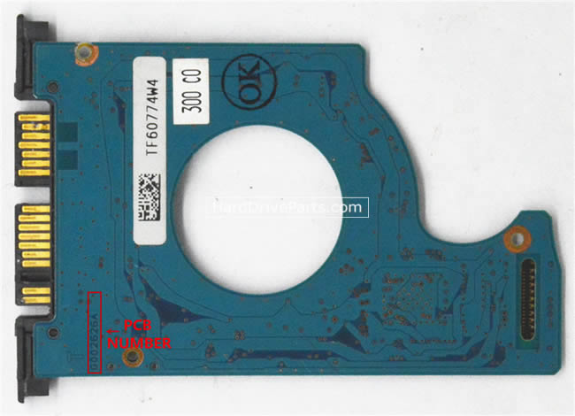 MK2533GSG Toshiba Placa Disco Duro G002626A