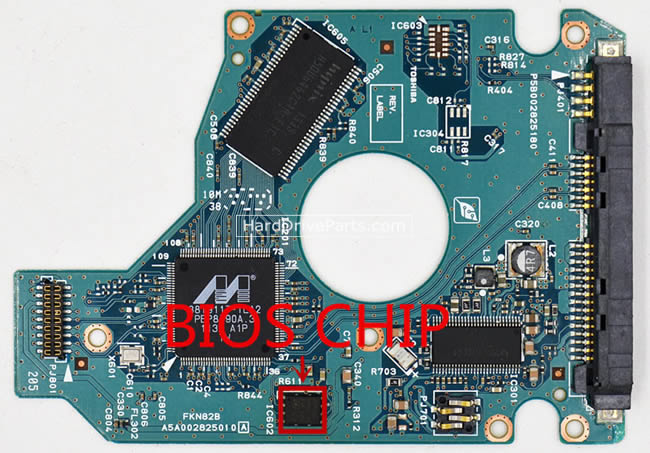 G002825A Placa Logica Disco Duro Toshiba PCB