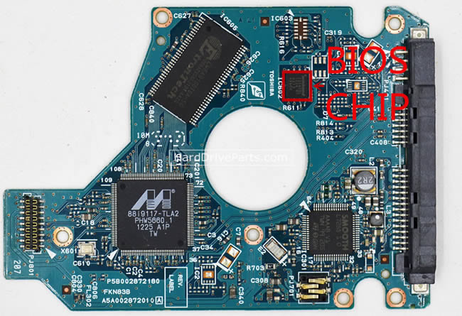 G002872A Placa Logica Disco Duro Toshiba PCB