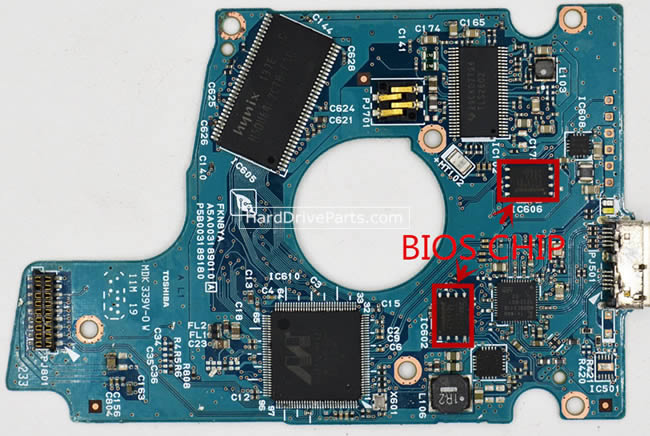 MQ01UBD100 Toshiba Placa Controladora Disco Duro G003189A