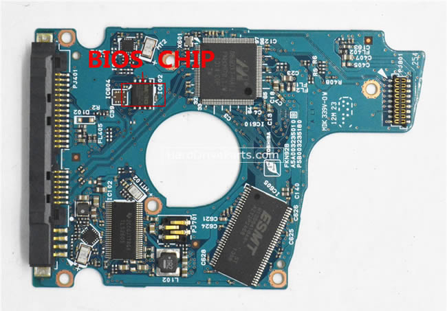 MQ01ABD100 Toshiba Placa Disco Duro G003235B