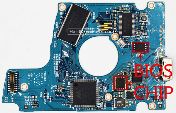 G003250A placa lógica disco duro Toshiba
