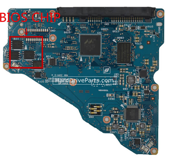 G3820A Placa Logica Disco Duro Toshiba PCB