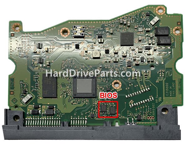 Cambiar el chip de la BIOS en 004-0B41785 placa lógica de PCB de disco duro WD