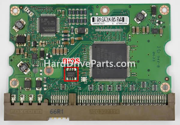 Cambiar el chip de la BIOS en 100335401 placa lógica de PCB de disco duro Seagate