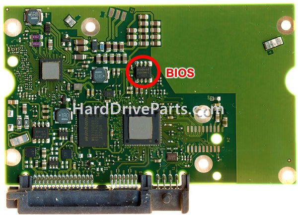 Cambiar el chip de la BIOS en 100737597 placa lógica de PCB de disco duro Seagate
