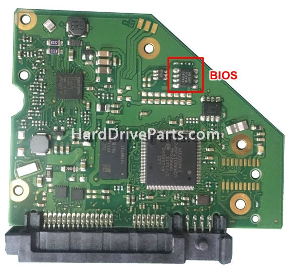 Cambiar el chip de la BIOS en 100815275 placa lógica de PCB de disco duro Seagate