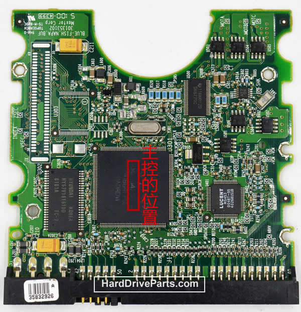 Maxtor 5T010H1 Tarjeta Lógica PCB 040104200