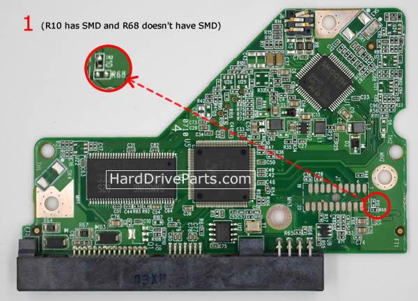 WD WD1600AVJS Tarjeta Lógica PCB 2060-701640-002