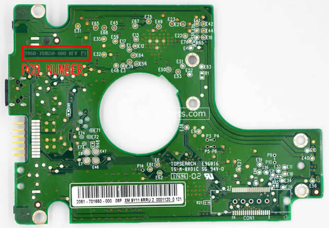 WD WD3200BMVV Tarjeta Logica 2060-701650-000