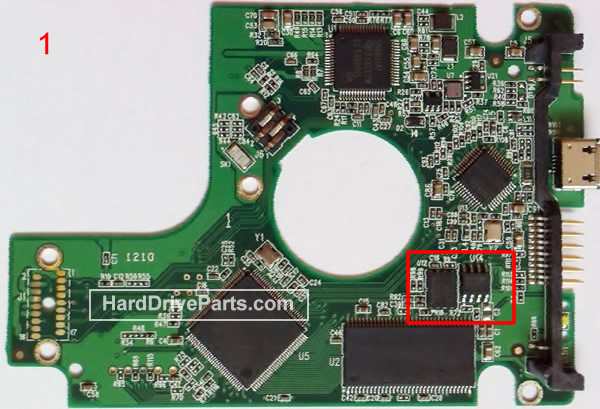 WD WD1600BMVV Tarjeta Logica 2060-701675-004