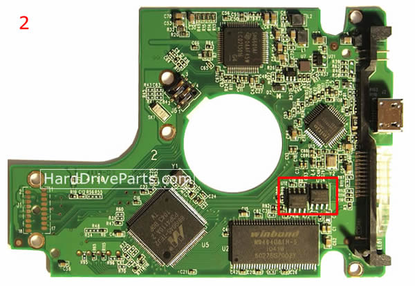 WD WD1600BMVV Tarjeta Logica 2060-701675-004