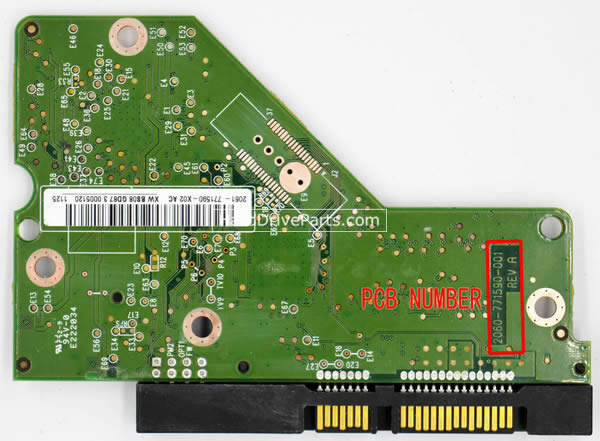 WD WD3200AVVS Tarjeta Logica 2060-771590-001