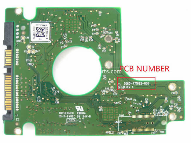 WD WD1600BEKX Tarjeta Logica 2060-771692-006