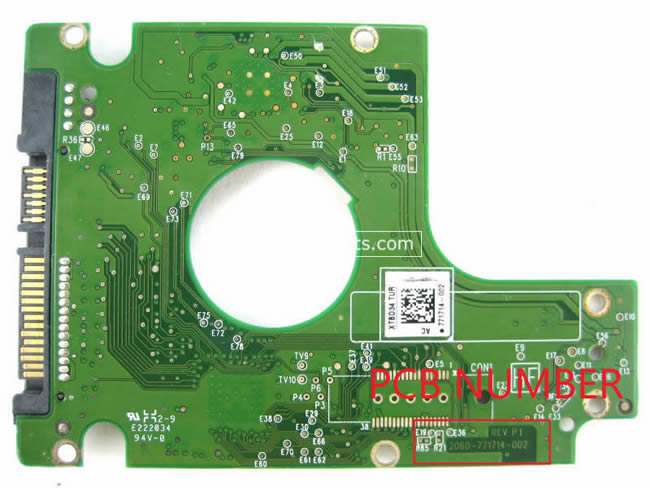 WD WD5000BEVT Tarjeta Logica 2060-771714-002