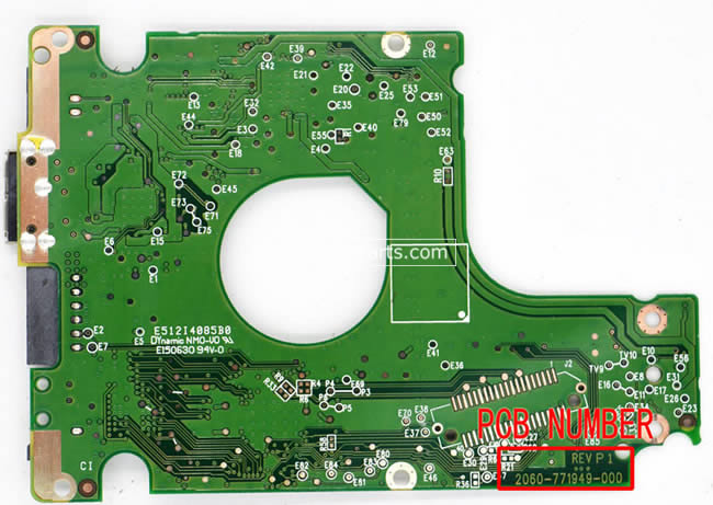 WD WD3200LMVW Tarjeta Logica 2060-771949-000