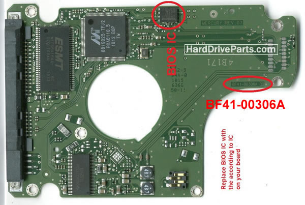 Samsung HM501II Tarjeta Lógica PCB BF41-00306A 00
